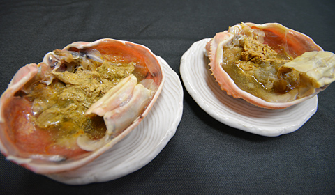 カニ味噌甲羅焼